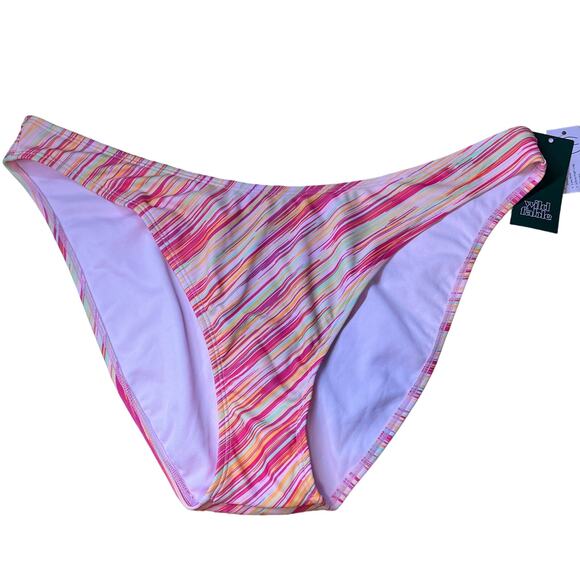 Wild Fable Women's Pink Space Dye Cheeky Bikini Bottom - Size XL - NWT - Picture 1 of 8